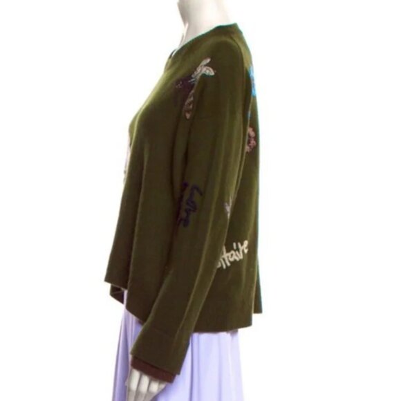 OVERSIZED ZADIG & VOLTAIRE CASHMERE SWEATER SIZE M NEW - Picture 8 of 11